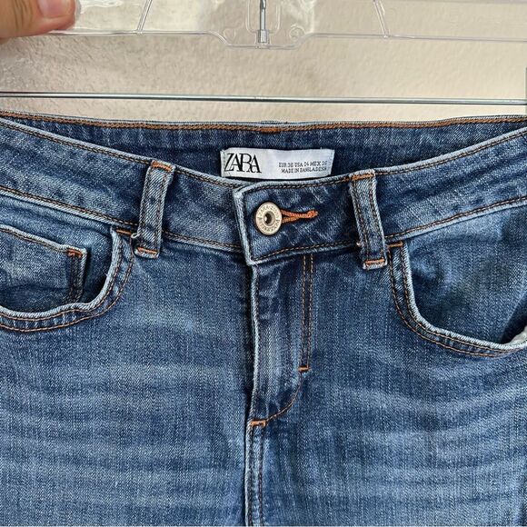 Zara Basic Denim Z1975 Raw Hem Skinny Jeans - Picture 3 of 10